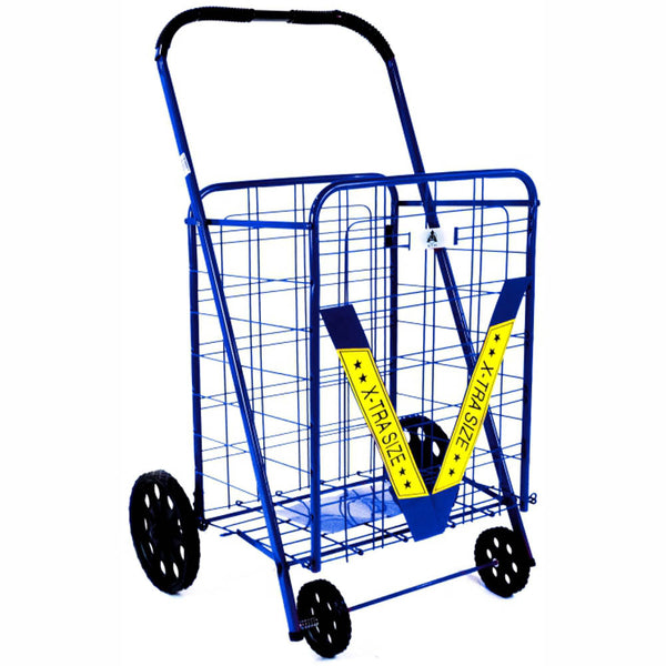 ATHome Large Deluxe Rolling Utility / Shopping Cart - Stowable Folding –  ATH Import