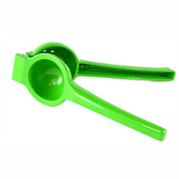 Gourmet Chef 8 inch Metal Lime Squeezer, Green - Easy Manual Citrus Hand Juicer with Superior Leverage Handles Kitchen Basics for Home and Restaurant
