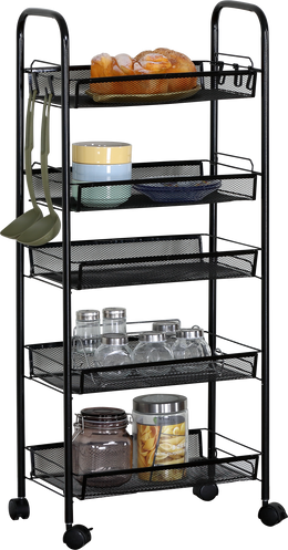 ATHome 5-Tier Rolling Storage Cart