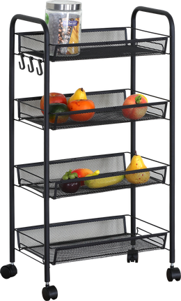 ATHome 4-Tier Rolling Storage Cart
