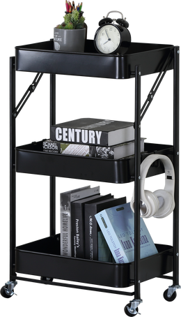 ATHome 3-Tier Rolling Storage Cart - rustic