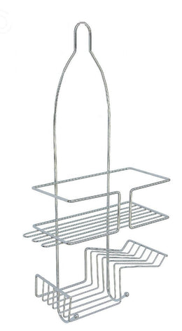 ATHome Trimmer Chrome Shower Caddy with Soap Dish