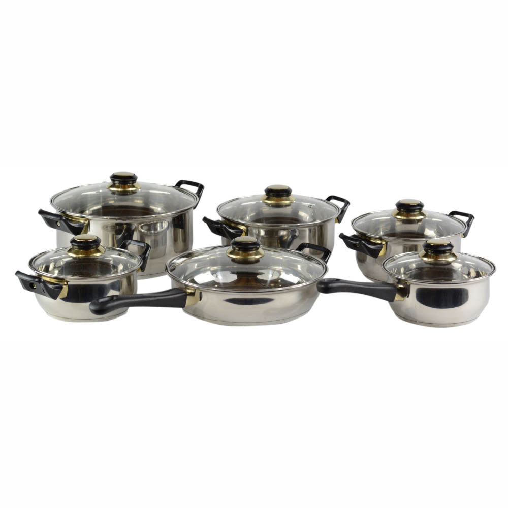 Blackstar 12-Piece Stainless Steel Cookware Set