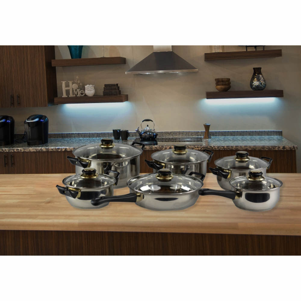 Encapsulated Base Cookware Gourmet Chef Professional, Stainless Steel, Encapsulated Base, Bakelit ...