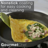 Gourmet Chef Heavy Duty 8 Inch Non Stick Fry Pan, Black