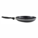 Gourmet Chef Non-Stick Scratch Resistant Easy to Clean Fry Pan Induction Ready Stainless Steel Base With Extra Thick Aluminium Alloy Body Riveted Bakelite Handle, 10 inch, Blac