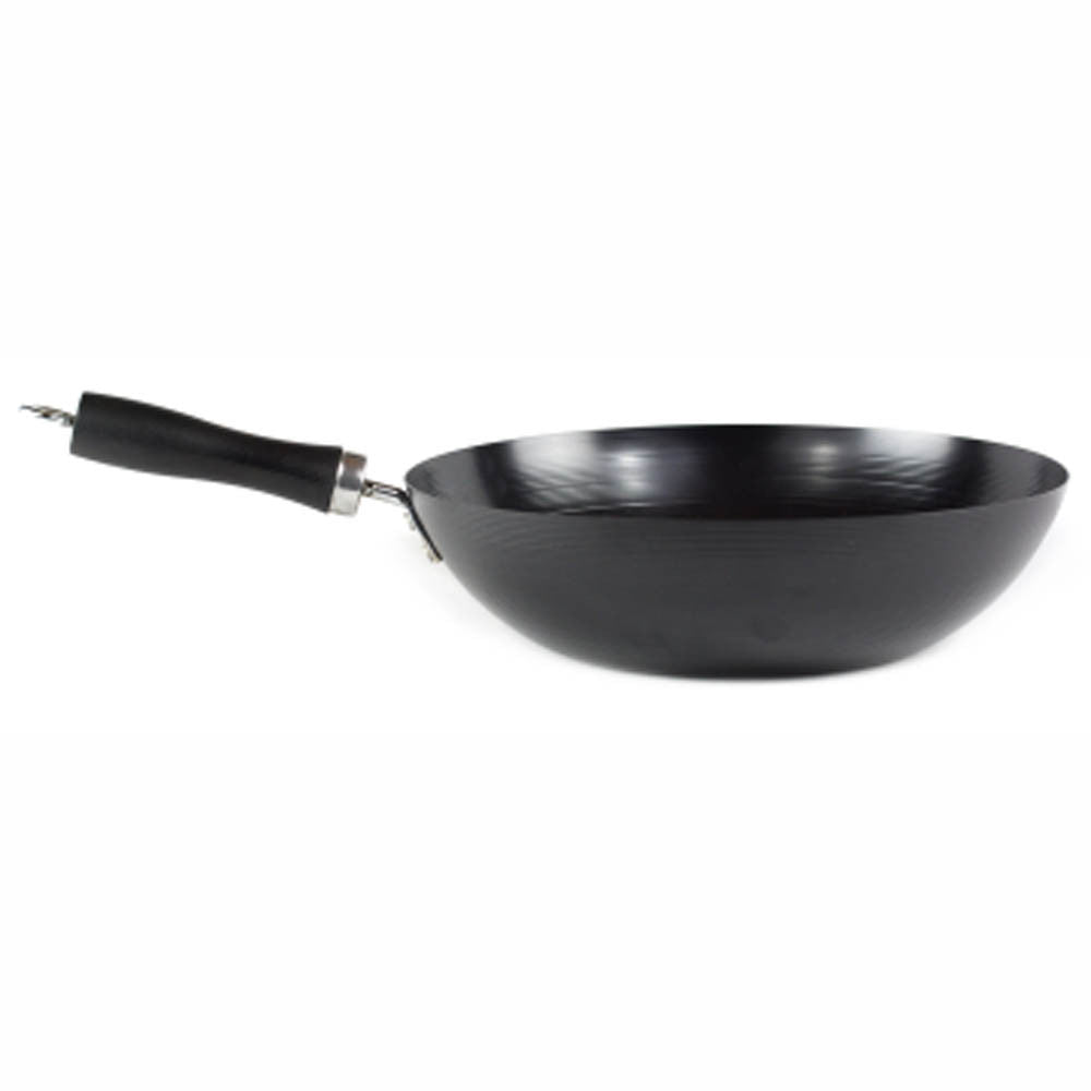 Goodful 12.5 Cast Aluminum, Ceramic Wok Stir-Fry Pan with Side Handle and  Long Handle (No Lid) Charcoal in 2023