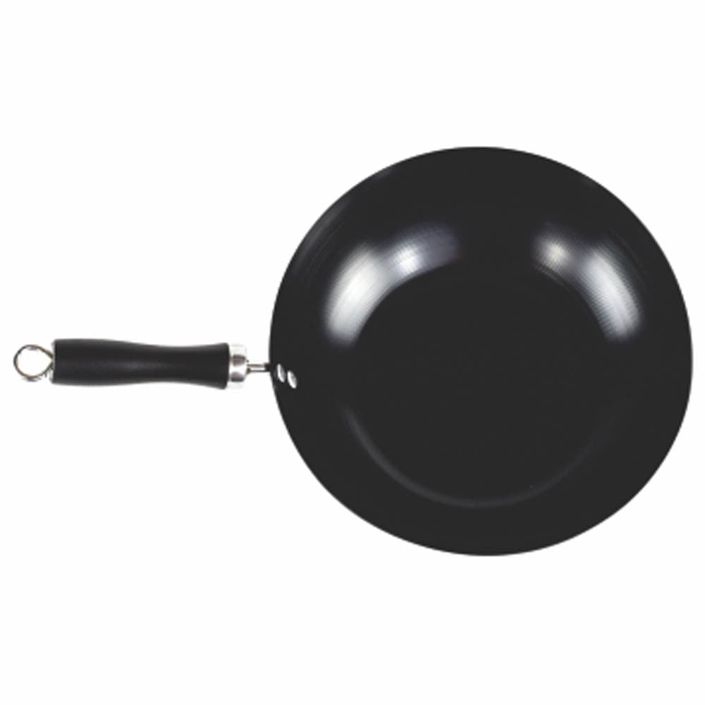 Nonstick Black Wok Pan 12.6 inch Cookware with Triangle Helper Handle, Pots and Pans