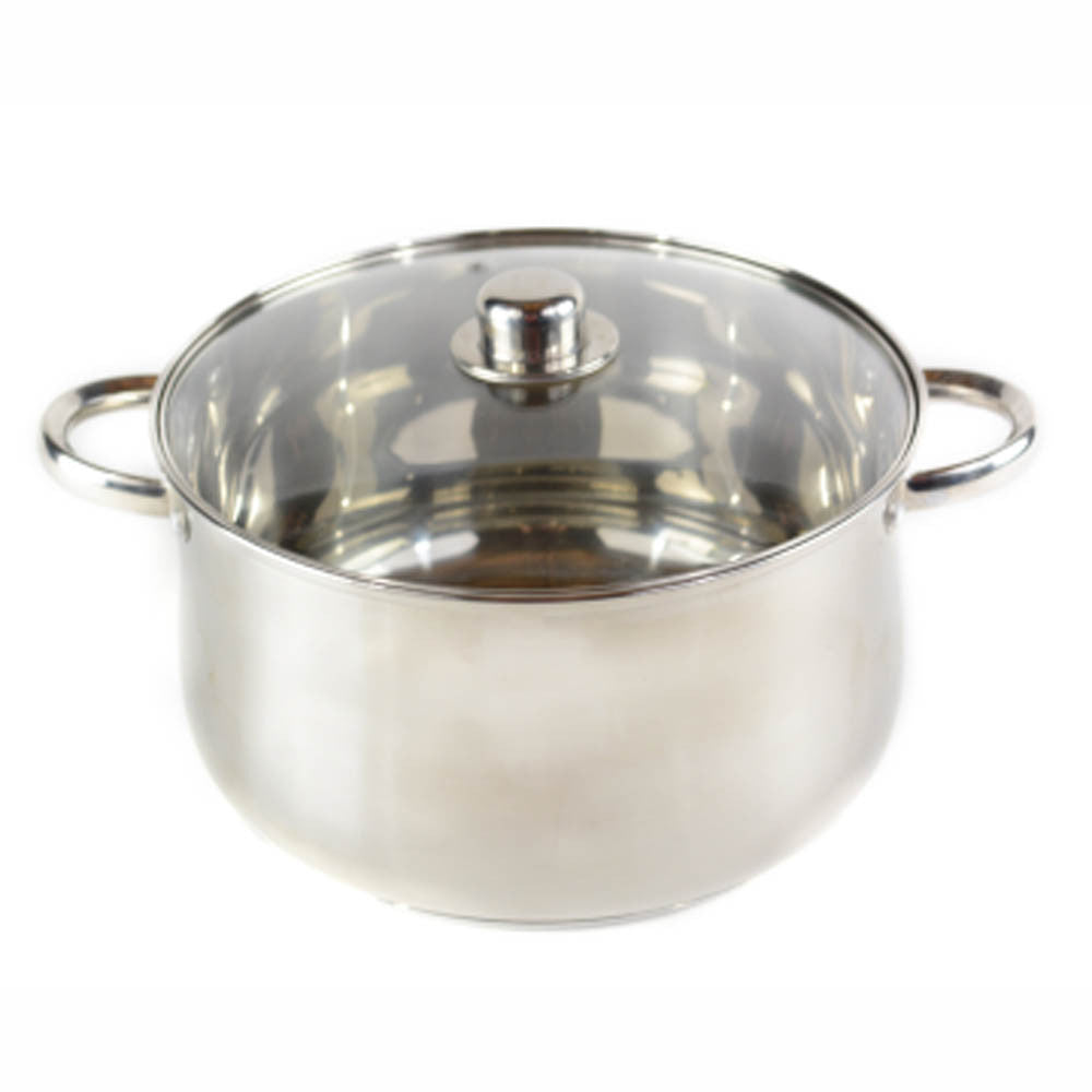 GP5 Stainless Steel 8-Quart Stockpot with Lid, Champagne Handles