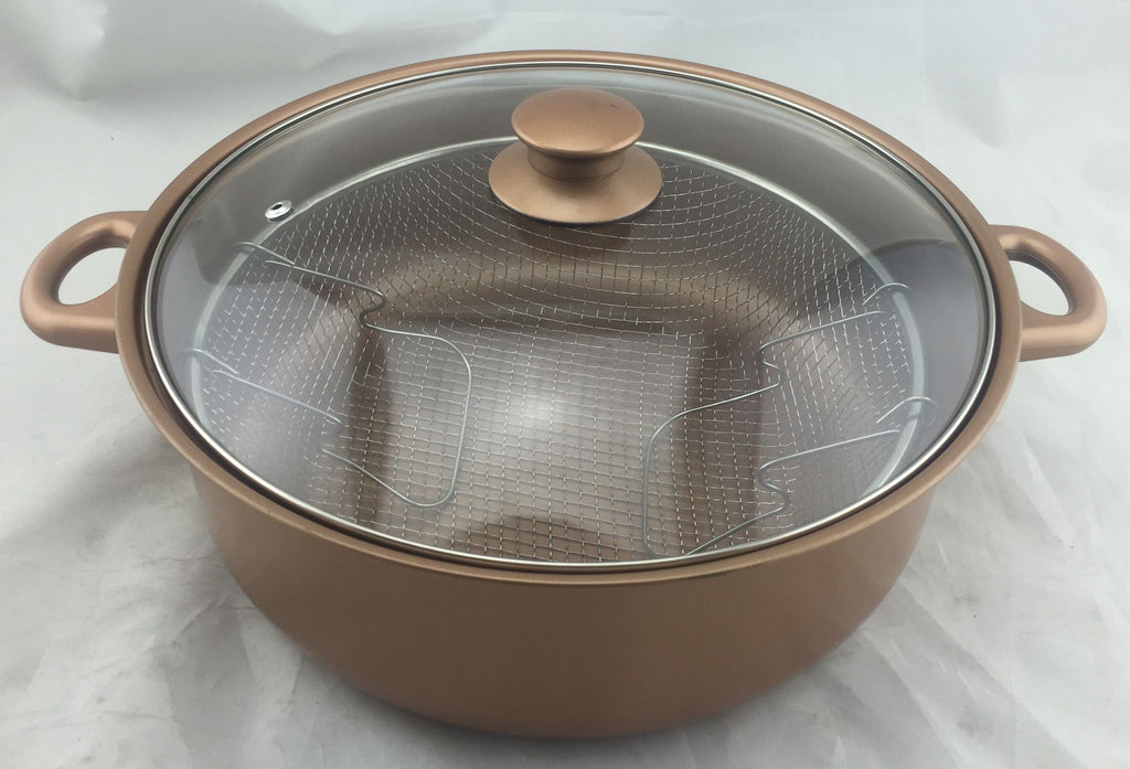 Deep Frying Pot Small Deep Fryer Pot Multipurpose Stainless Steel Baskets  Wear Resistant Pan Deep Fryer Cooking Pot Cooking Pot for Home 