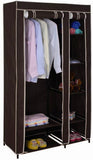ATHome Lightweight, Durable, Sturdy, Dust and Moisture Proof, Easy Open T-Zipper, Portable Closet Wardrobe, 40 inches, Chocolate