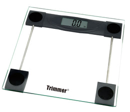 Trimmer Glass Digital Bathroom Bodyweight Weighing Scale for Home, Gym, Fitness, Clear